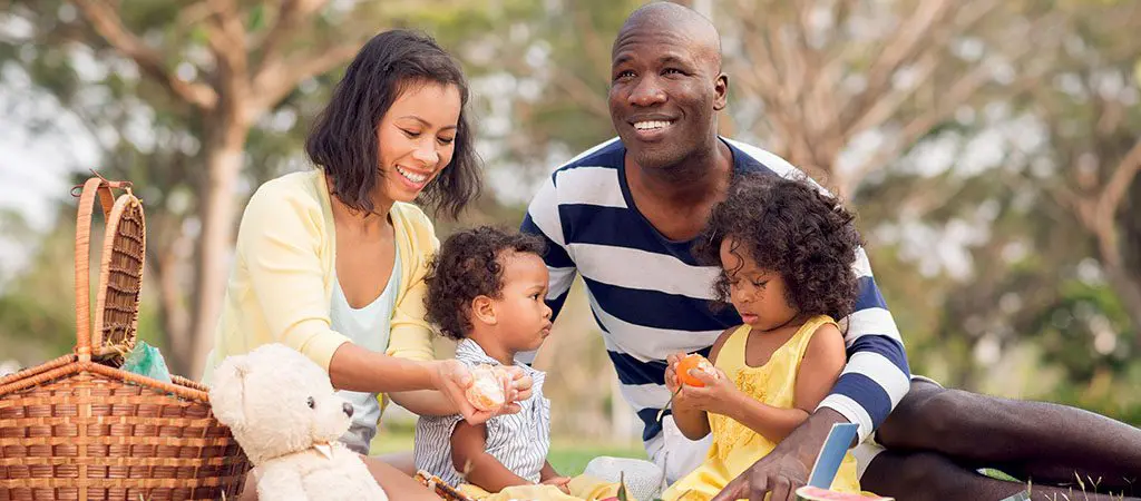 Picnicking in the park