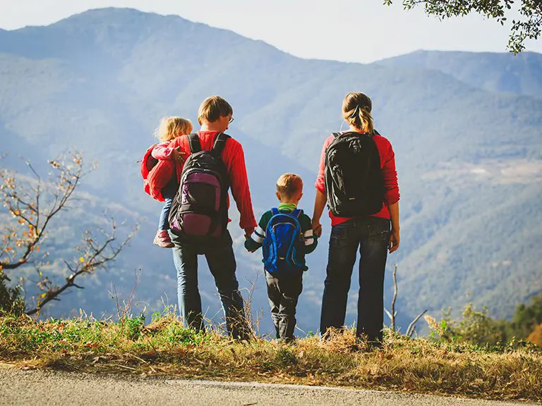 Family in the Blue Ridge Mountains