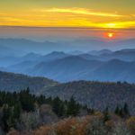 Blue Ridge Mountains Sunrise and Sunset