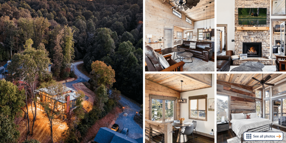 Modern River Retreat - Collage