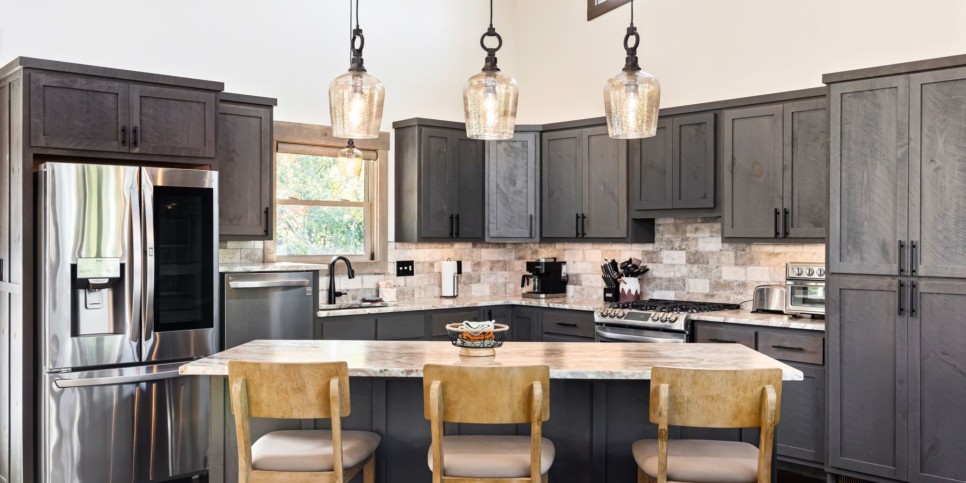 Blue Ridge Cabin - Modern River Retreat - Kitchen