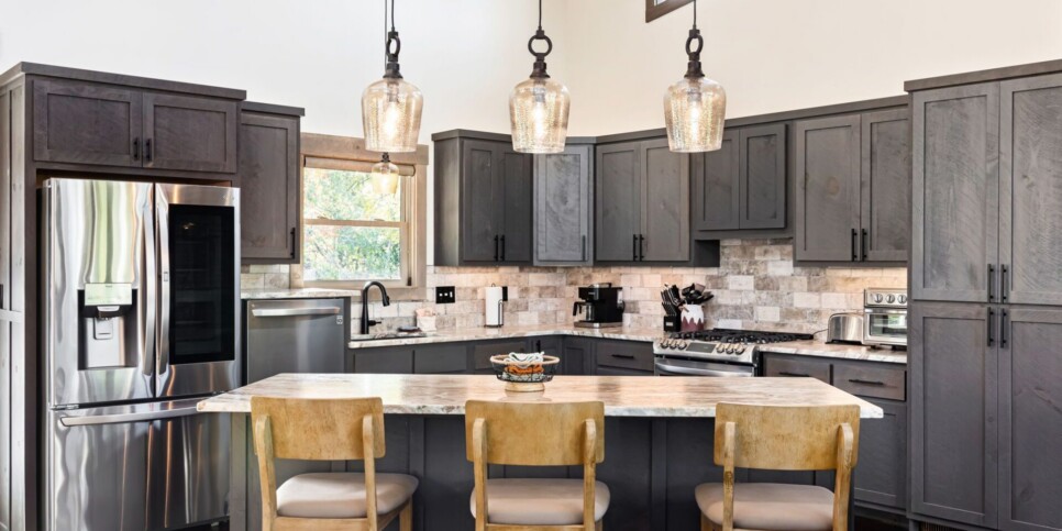Blue Ridge Cabin - Modern River Retreat - Kitchen