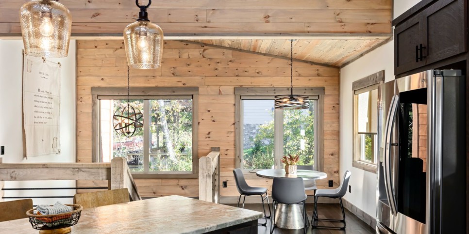 Blue Ridge Cabin - Modern River Retreat - Kitchen