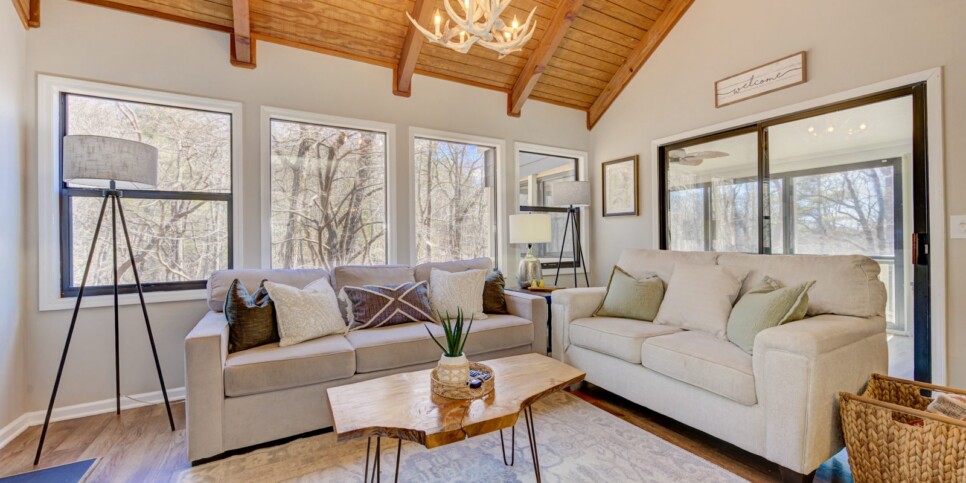 big canoe laughing fox living room