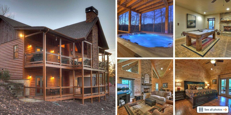 Mineral Bluff Cabin - Collage
