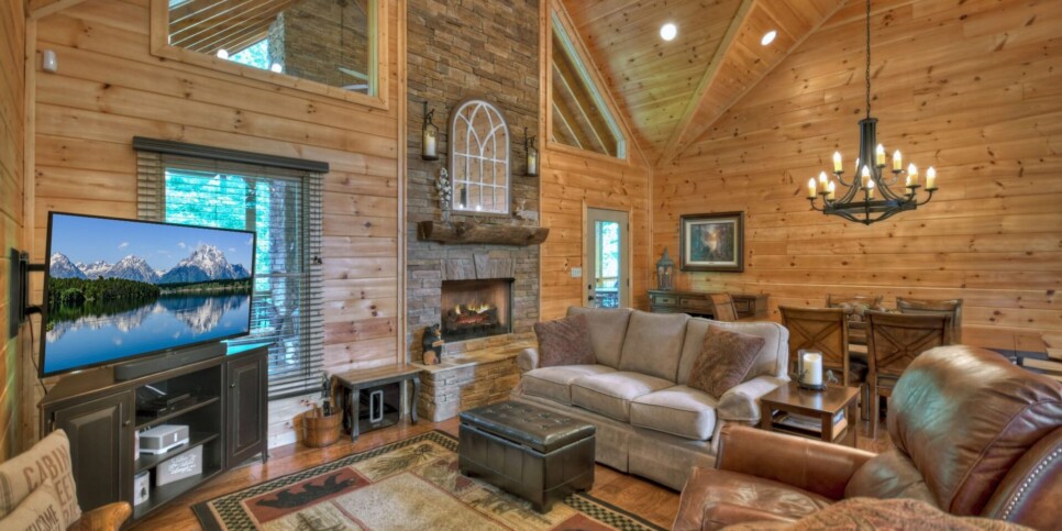 Mineral Bluff Cabin - 5 O'clock somewhere - Living