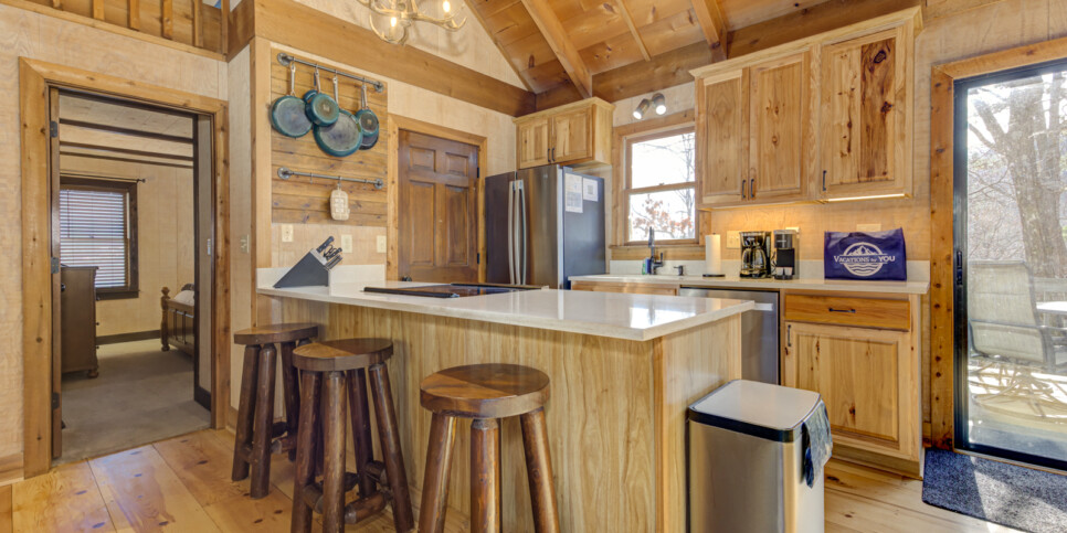 Big Canoe Reel Bliss Cabin Kitchen