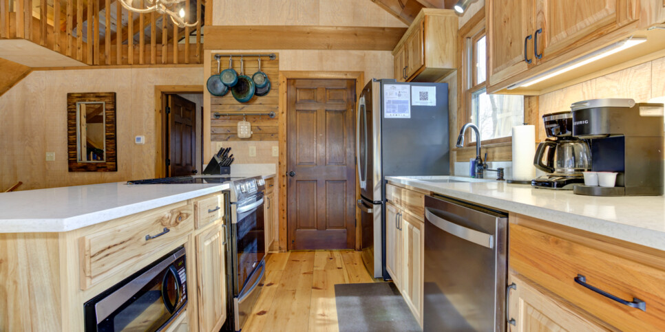 Big Canoe Reel Bliss Cabin Kitchen