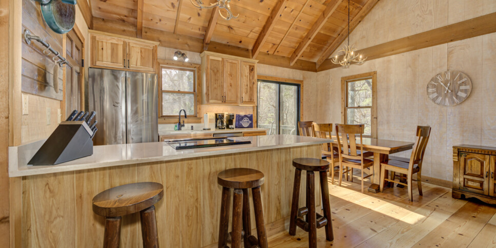 Big Canoe Reel Bliss Cabin Kitchen