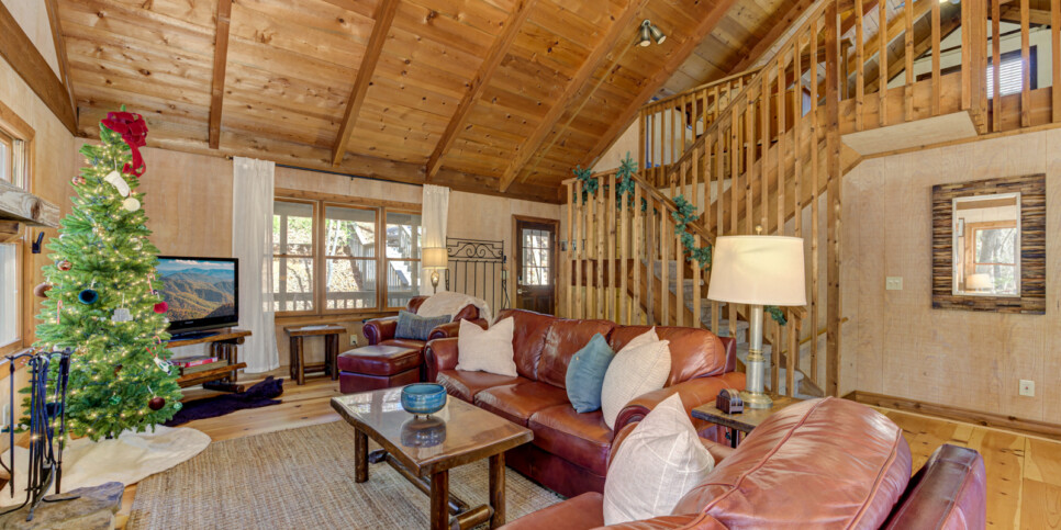 Big Canoe Reel Bliss Cabin Living Room