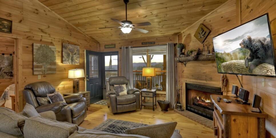 Blue Ridge Cabin - Talking Leaves - Living
