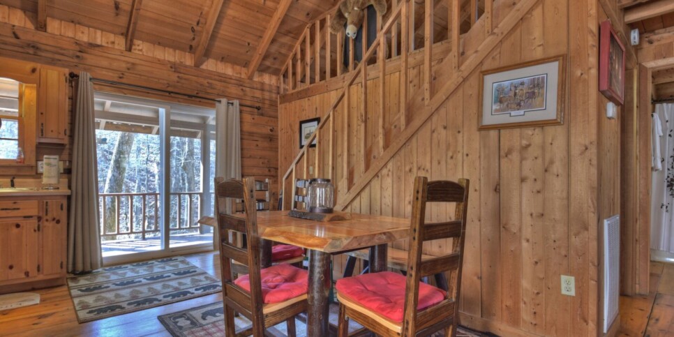 Ellijay - Cozy Creek Cabin - Living Room