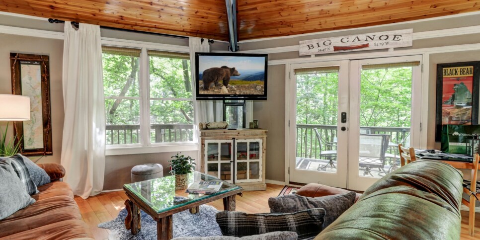 Big Canoe - Treetopper Hideaway - Living Room