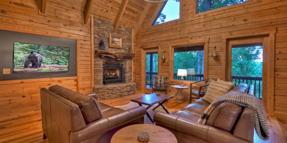 Blue Ridge Cabin - Blueberry Hill - Living Room