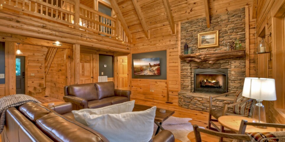 Blue Ridge Cabin - Blueberry Hill - Living Room
