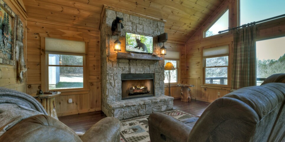 Blue Ridge - Cabin Rental - Carters Cozy Cabin - Living Room