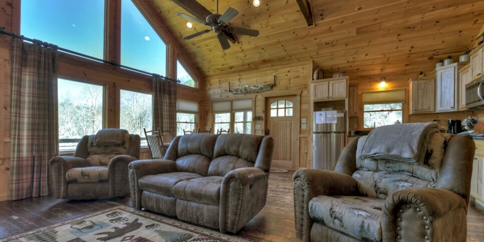 Blue Ridge - Cabin Rental - Carters Cozy Cabin - Living Room