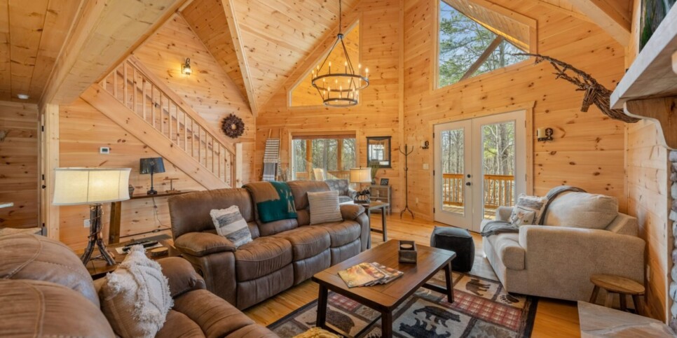 Ellijay - Bucks Bear Lodge - Living Room