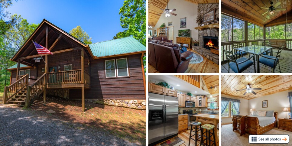 Ellijay Cabin - Dragons Den - Collage