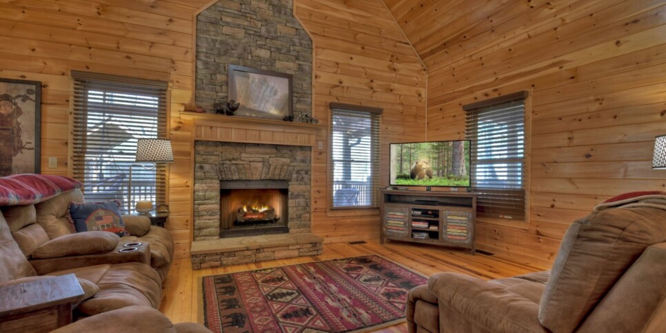 Ellijay - Harleys River Retreat - Living Room