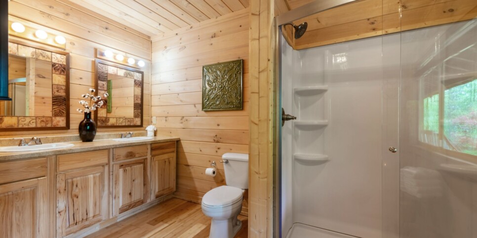 Mineral Bluff - Firefly Cabin - Bathroom