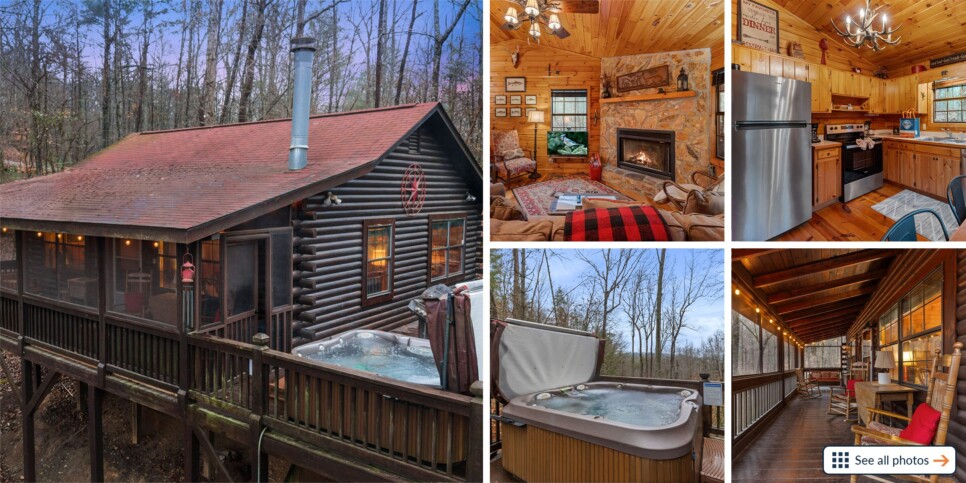 Ellijay Cabin Rental - Deer Crossing - Collage