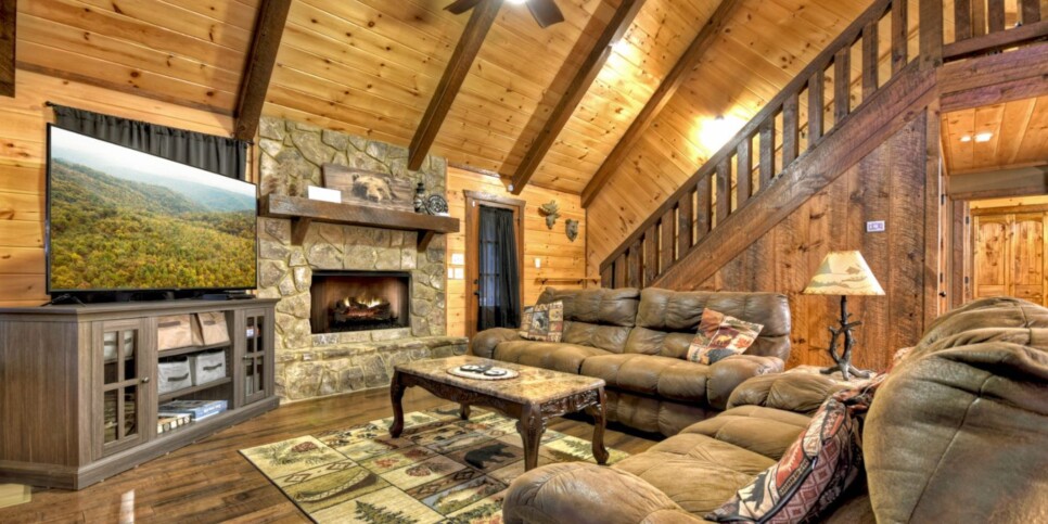 Cherry Log Cabin - The Lost Shepherd - Living Room