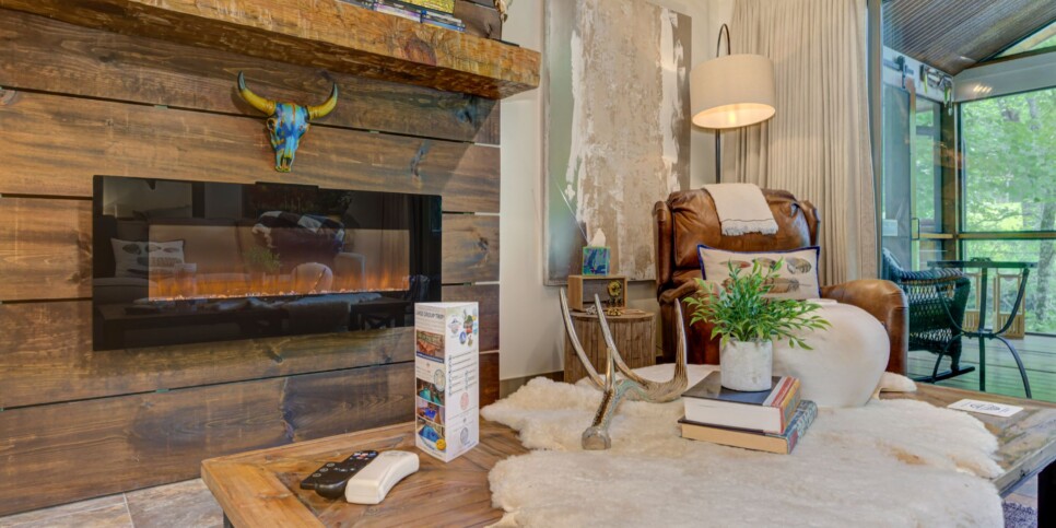 Blue Ridge Cabin - River Cottage of Blue Ridge - Living Room