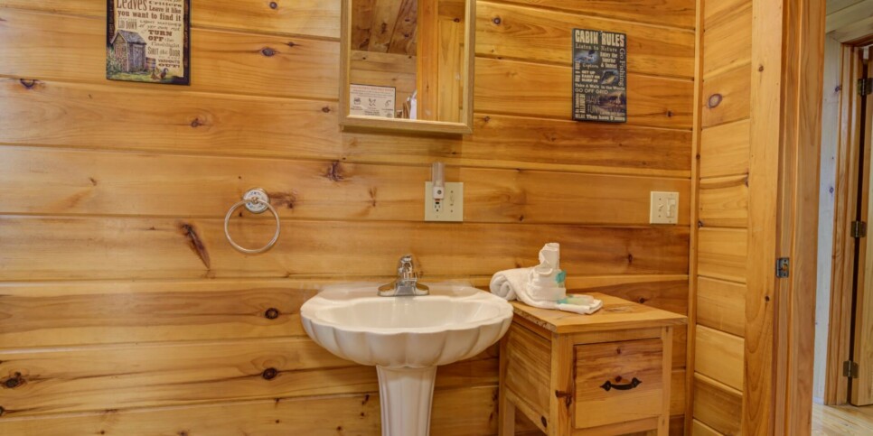 Blue Ridge Cabin - Sunrise Splendor - Bathroom