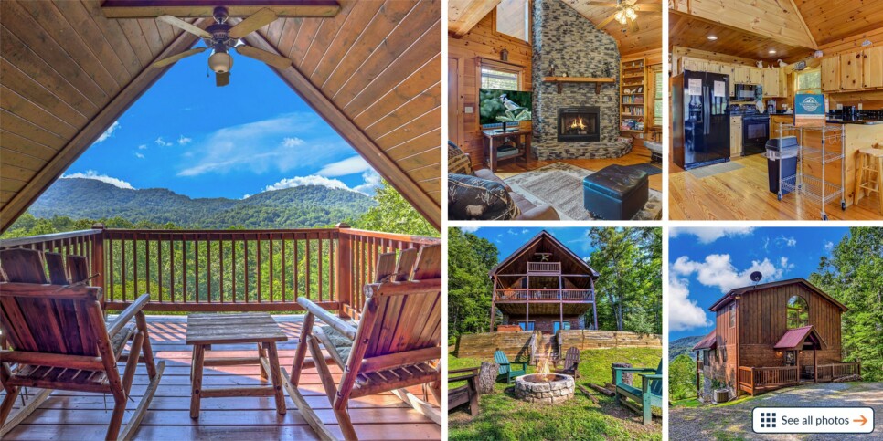 Blue Ridge Cabin - Sunrise Splendor - Collage