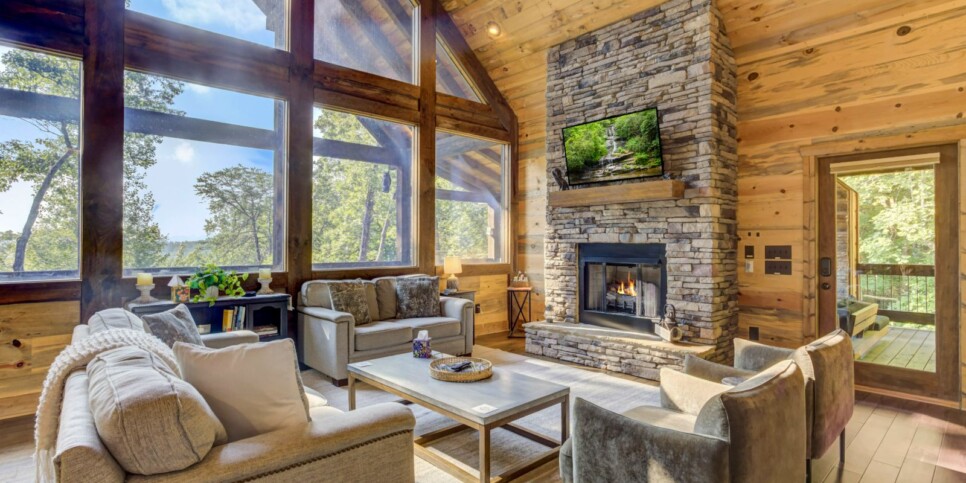 Blue Ridge - Little Creek Cabin - Living Room