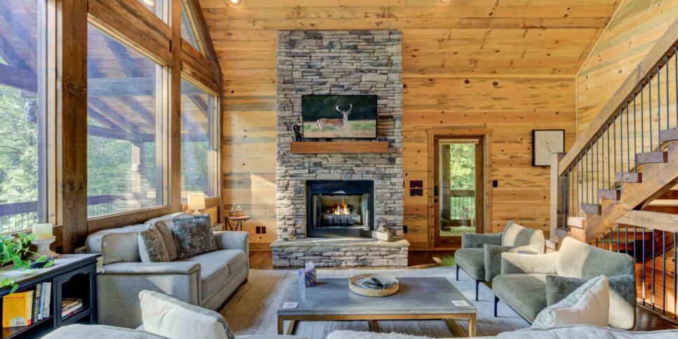 Blue Ridge - Little Creek Cabin - Living Room