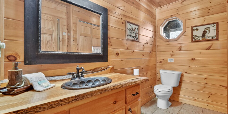 blue ridge amazing mountain view bathroom