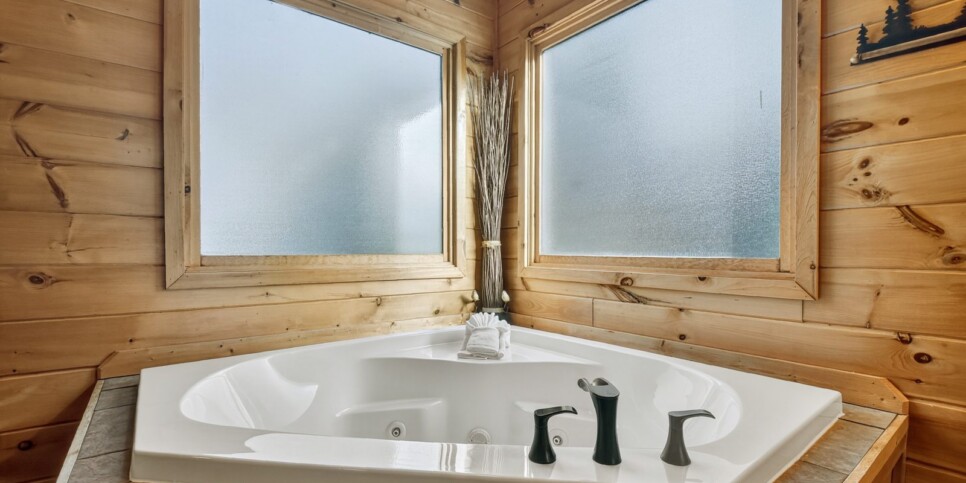 blue ridge amazing mountain view bathroom