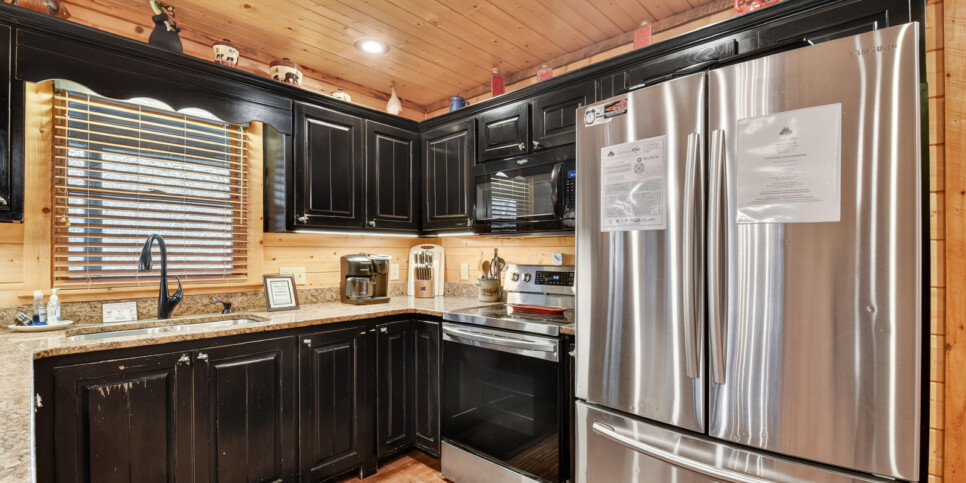 blue ridge astounding river view kitchen