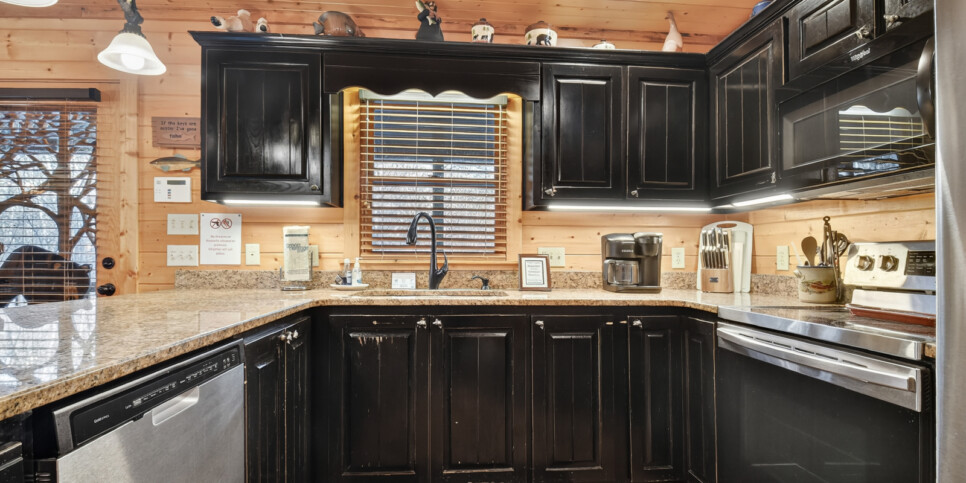 blue ridge astounding river view kitchen