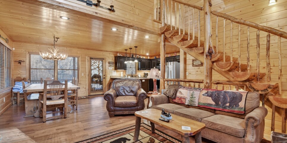 blue ridge astounding river view living room
