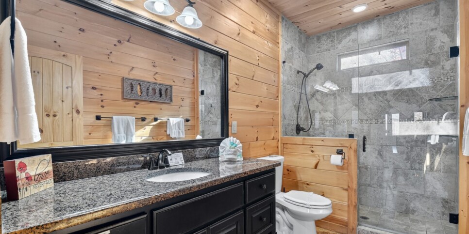 blue ridge awe inspiring mountain bathroom