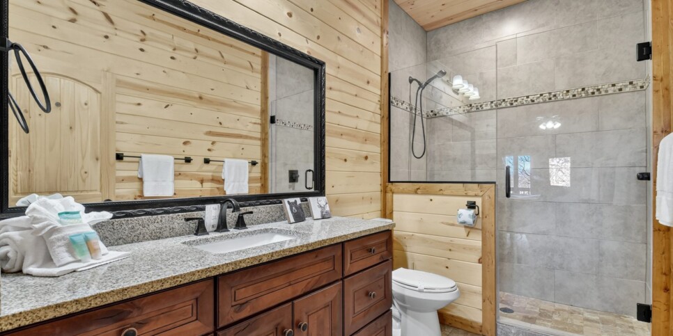 blue ridge awe inspiring mountain bathroom