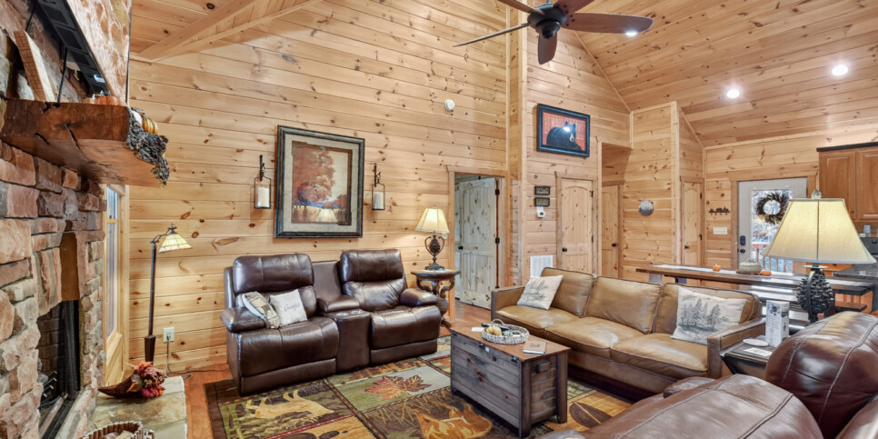 blue ridge awe inspiring mountain view living room