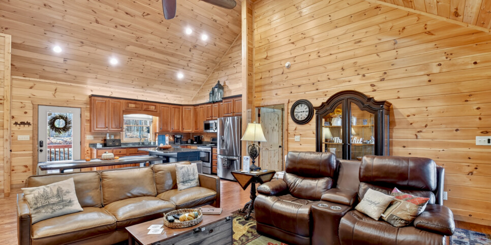 blue ridge awe inspiring mountain view living room