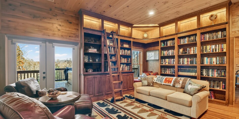 blue ridge awe inspiring mountain view rec room