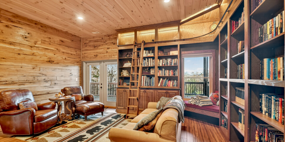 blue ridge awe inspiring mountain view rec room