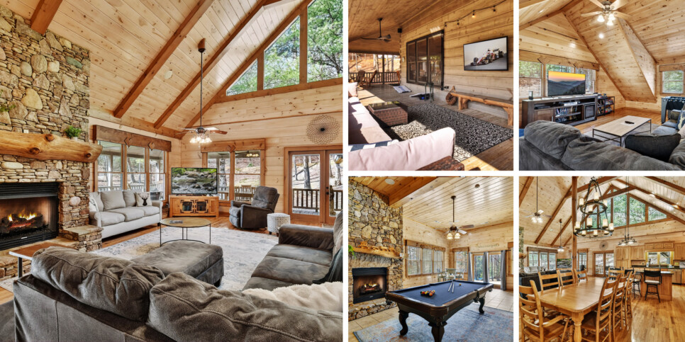 blue ridge kick aska lodge collage