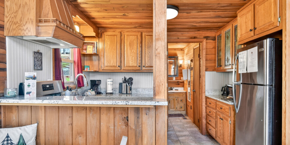 blue ridge serenity woods kitchen