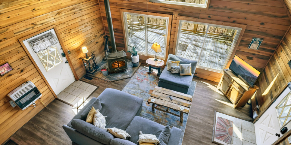 blue ridge serenity woods living room