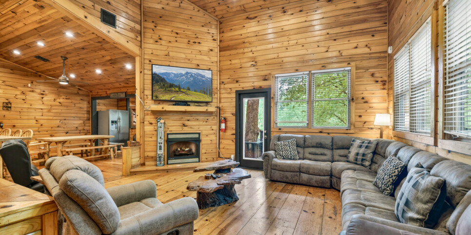 blue ridge wolfpack lodge living room