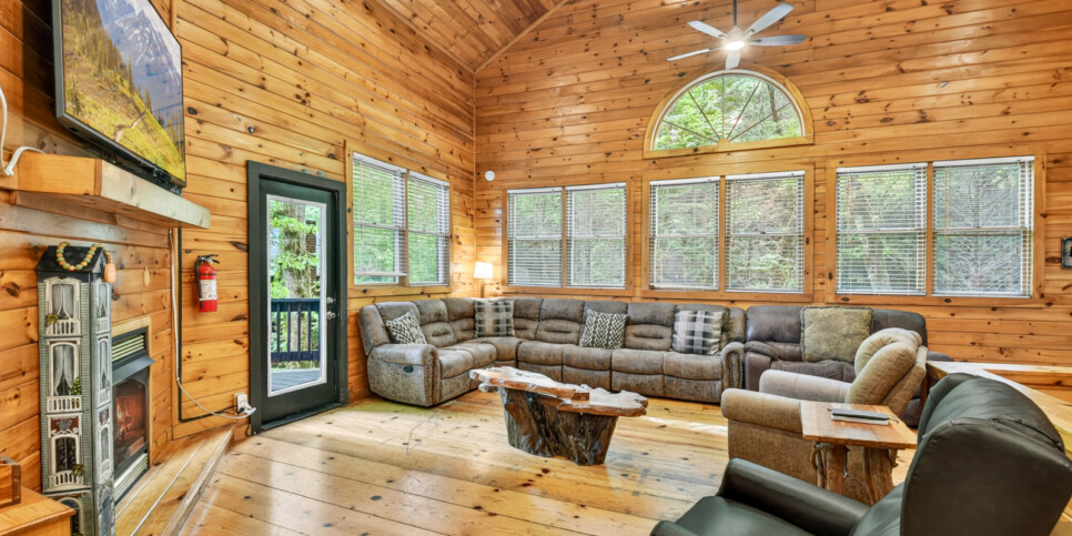 blue ridge wolfpack lodge living room