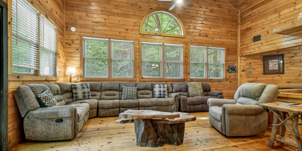 blue ridge wolfpack lodge living room