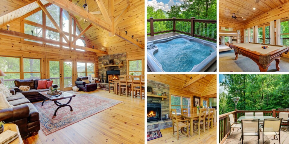 bent tree bent tree cabin collage